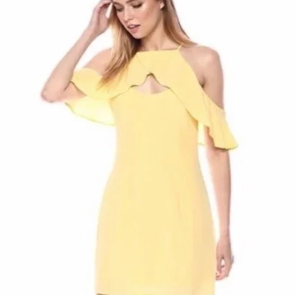 BB Dakota Kaless Ruffles Detailed Dress Yellow size 2